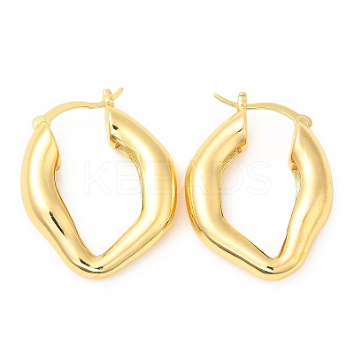 Rack Plating Brass Hoop Earrings for Women EJEW-Q770-17G-1