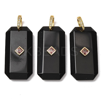 Natural Obsidian Pendants GG-CBA51ED-05G-04-1