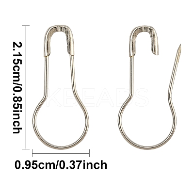 100Pcs Iron Brooch Findings IFIN-YW0003-79-1
