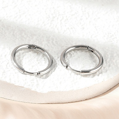 Tarnish Resistant 304 Stainless Steel Hoop Earrings EJEW-P177-P-09-1