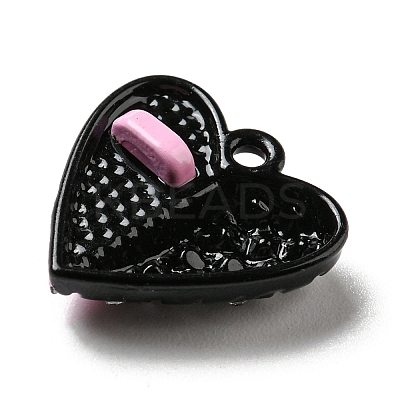 Spray Painted Alloy Pendants PALLOY-Z015-05EB-1