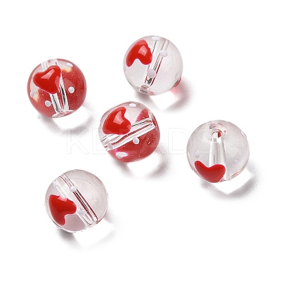 Handmade Glass Enamel Beads Strands LAMP-A001-A11-1
