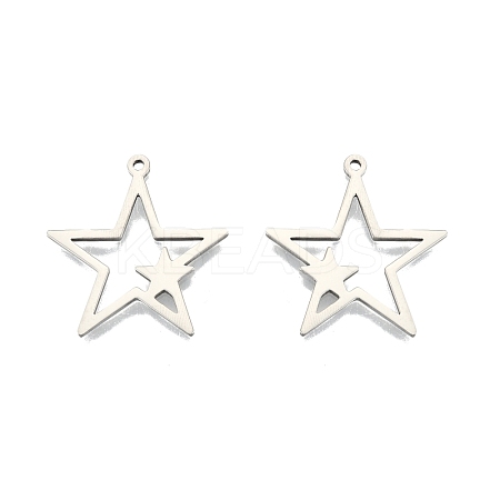 Non-Tarnish 201 Stainless Steel Pendants STAS-N098-107P-1