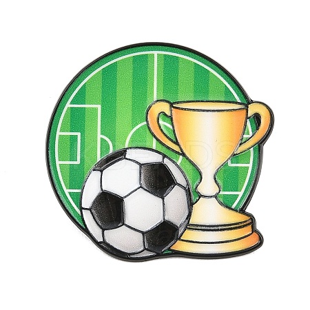 Sports Theme Football & Trophy Enamel Pins JEWB-L023-02D-EB-1