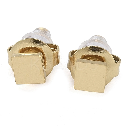Ion Plating(IP) 304 Stainless Steel Stud Earrings for Women EJEW-B109-04C-G-1
