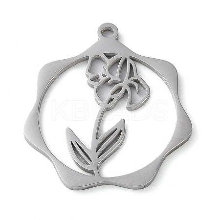 Non-Tarnish 304 Stainless Steel Pendants LS-STAS-P338-01D-P-1