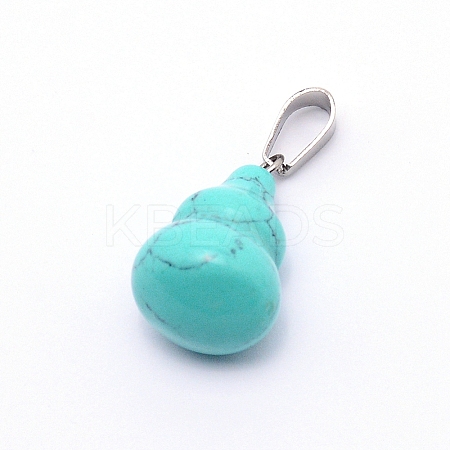 Synthetic Turquoise Pendants G-WH0006-22H-1