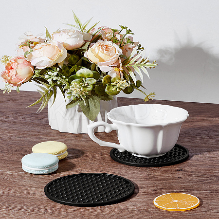 2Pcs Silicone Coaster AJEW-LP0006-31D-1