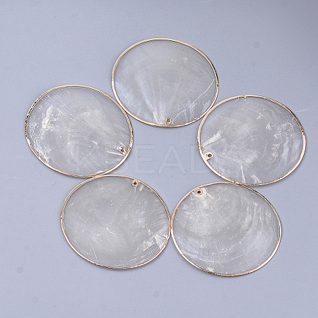 Natural Capiz Shell Big Pendants LS-X-SHEL-S274-89-1