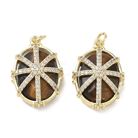 Natural Tiger Eye Faceted Pendants GG-CBA42CA-04G-01-1