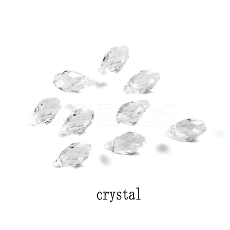 72Pcs Transparent Eletroplate Glass Charms PW-WG62C09-10-1