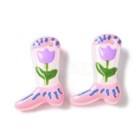 Baking Paint Glass Enamel Beads BLOW-D300-01F-1