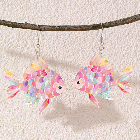 Acrylic Dangle Earrings WG47D4F-01-1