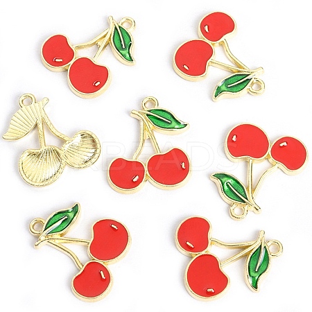 Alloy Enamel Pendants FIND-WH20016-09G-1