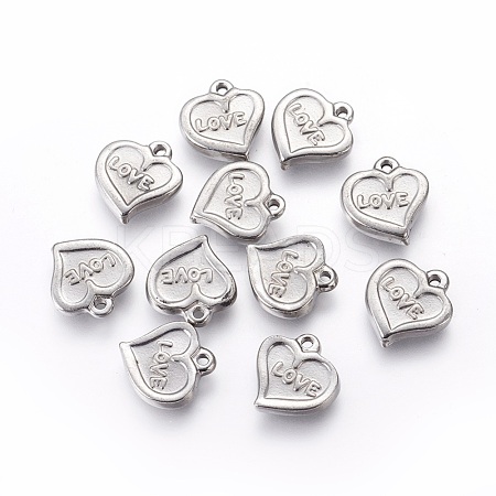 304 Stainless Steel Charms STAS-P228-01-1