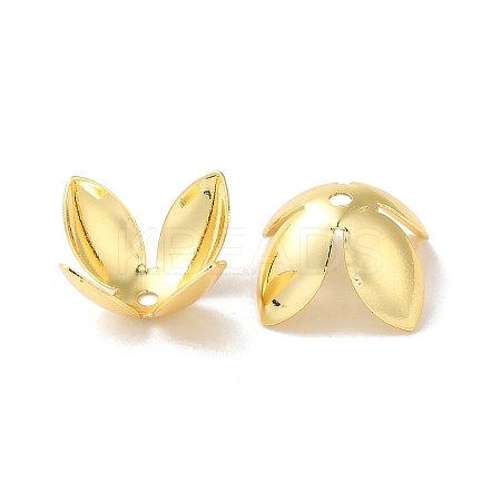 Rack Plating Brass Flower Bead Caps KK-K381-06B-G01-1