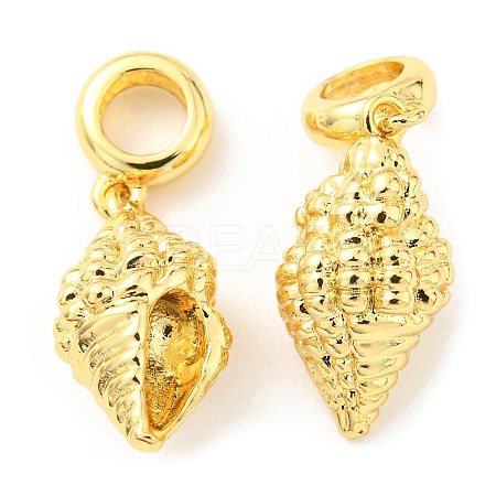 Brass European Dangle Charms KK-M247-10G-1