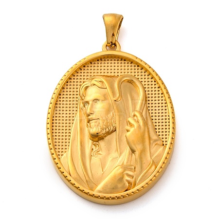 Religion Golden Tone 304 Stainless Steel Pendants STAS-K289-01G-08-1