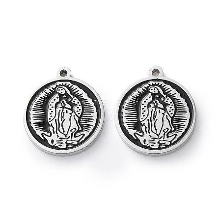 304 Stainless Steel Enamel Charms STAS-M102-19P-01-1
