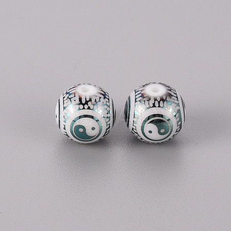 Electroplate Glass Beads EGLA-Q123-012G-1