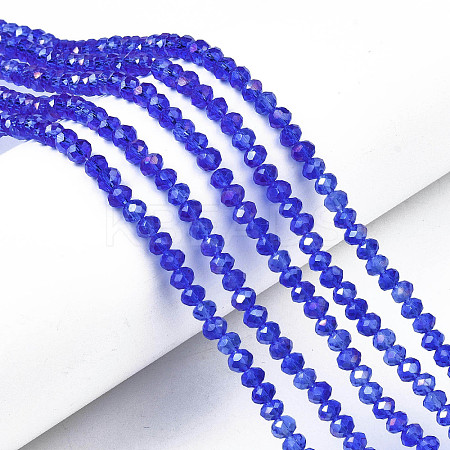 Electroplate Glass Beads Strands LS-EGLA-A034-T10mm-B27-1