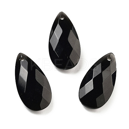 Natural Obsidian Pendants G-H007-08D-1