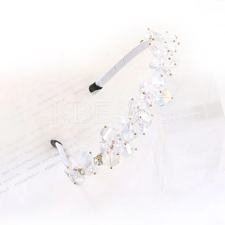 Shiny Elegant Glass Hair Bands PW-WG75179-12-1