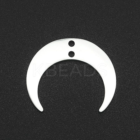 201 Stainless Steel 2-Loop Link Charms X-STAS-N090-LA039-P-1