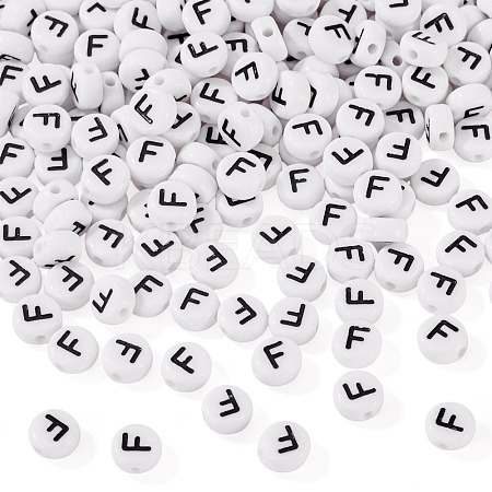 500Pcs Acrylic Beads SACR-TA0001-55F-1
