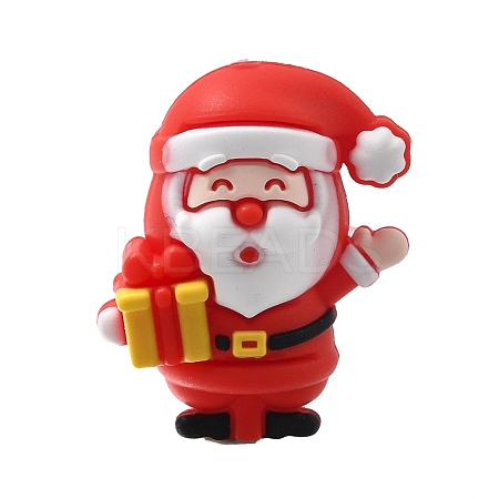 Christmas Theme Silicone Focal Beads SIL-L007-01B-1