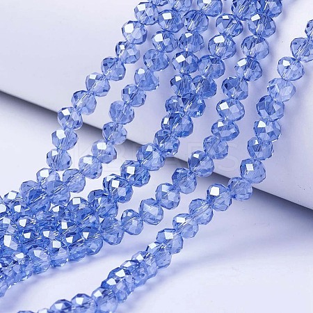 Electroplate Glass Beads Strands LS-EGLA-A034-T8mm-A17-1
