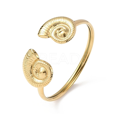Ocean Theme 304 Stainless Steel Cuff Bangles BJEW-T026-01G-03-1