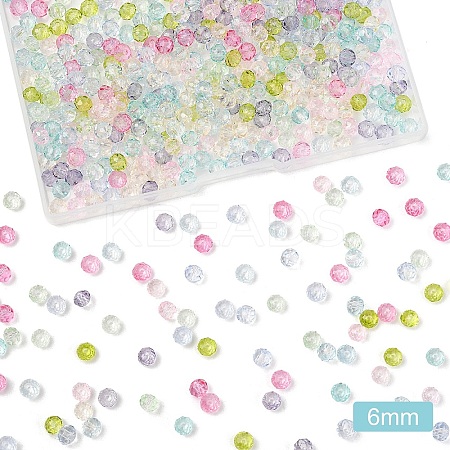 540Pcs 9 Colors Transparent Baking Paint Glass Beads DGLA-YW0001-48A-1