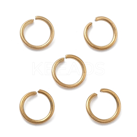 Ion Plating(IP) 304 Stainless Steel Open Jump Rings STAS-M081-01G-03-1
