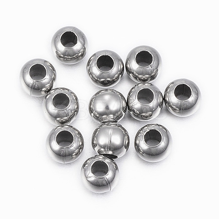 Tarnish Resistant 304 Stainless Steel Beads STAS-H396-D-08P-1