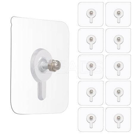 36Pcs Acrylic Traceless Hook Hangers AJEW-CA0005-07C-1