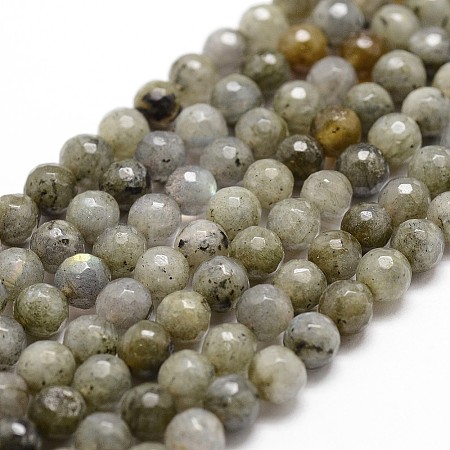 Natural Labradorite Beads Strands G-G736-04-6mm-1