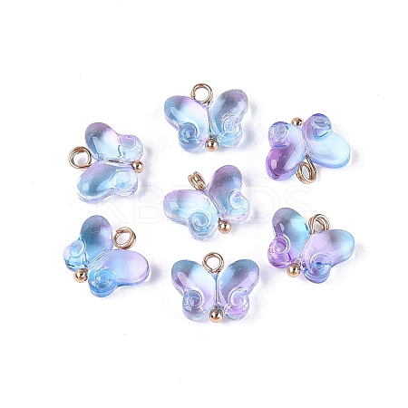 Alloy Glass Pendants GLAA-P080-01G-08-1