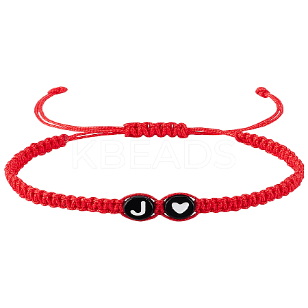 1Pc Adjustable Nylon Cord Braided Bracelets for Women Men BJEW-LP0001-31B-J-1