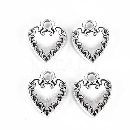 Tibetan Style Alloy Charms TIBE-S323-127AS-RS-1