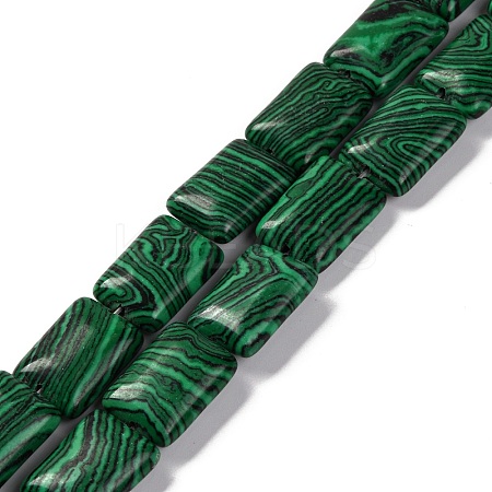 Synthetic Malachite Beads Strands G-T047-B13-01-1