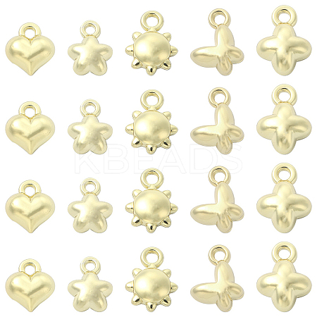 30Pcs 5 Style Alloy Charms FIND-CJ0001-45-1