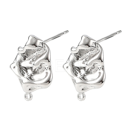 SHEGRACE Brass Stud Earring Findings XGRQ64985-869P-1