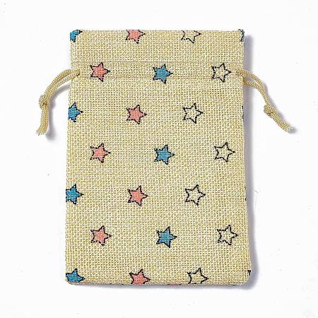 Burlap Packing Pouches Drawstring Bags LS-ABAG-L016-A05-1