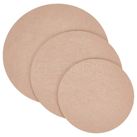 3Pcs 3 Styles Medium Density Fiberboard (MDF) Portable Clay Wedging Board with Built AJEW-UN0002-18-1