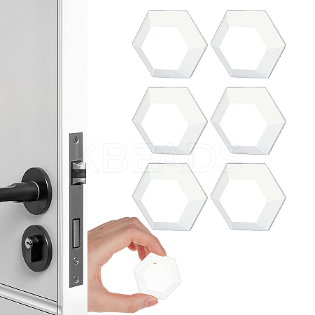 1 Set 6Pcs Self Adhesive Door Knob Bumpers AJEW-NB0006-18-1