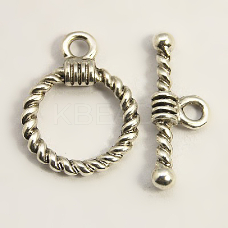 Tibetan Style Alloy Toggle Clasps LS-TIBE-EA9138Y-LF-1