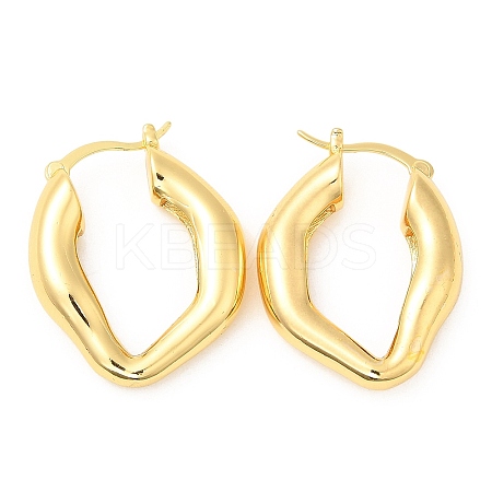 Rack Plating Brass Hoop Earrings for Women EJEW-Q770-17G-1