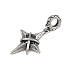 Star 316 Surgical Stainless Steel Cubic Zirconia Pendant Decoration STAS-Z165-16AS-B04-2