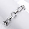 Tarnish Resistant 304 Stainless Steel Oval Link Chain Bracelets BJEW-I293-03P-2
